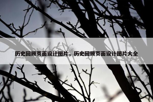 历史回顾页面设计图片，历史回顾页面设计图片大全