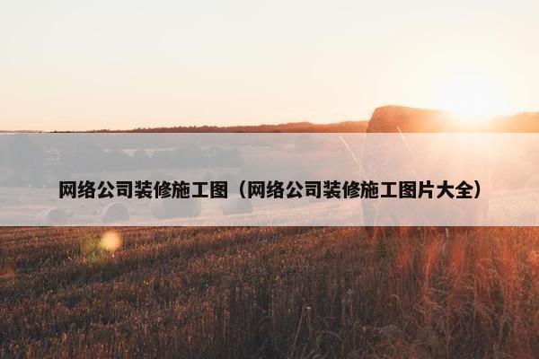 网络公司装修施工图（网络公司装修施工图片大全）