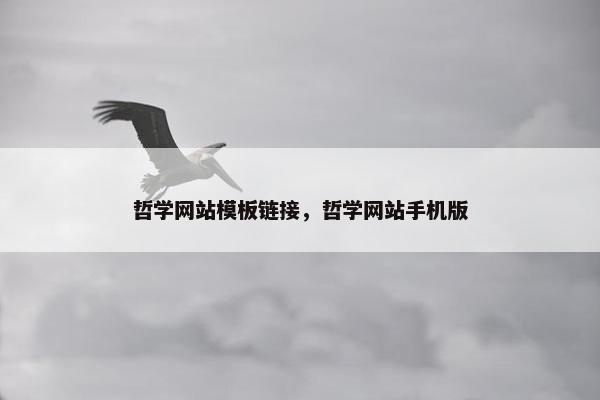 哲学网站模板链接，哲学网站手机版
