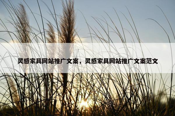 灵感家具网站推广文案，灵感家具网站推广文案范文
