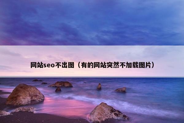 网站seo不出图（有的网站突然不加载图片）