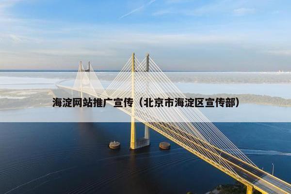 海淀网站推广宣传（北京市海淀区宣传部）
