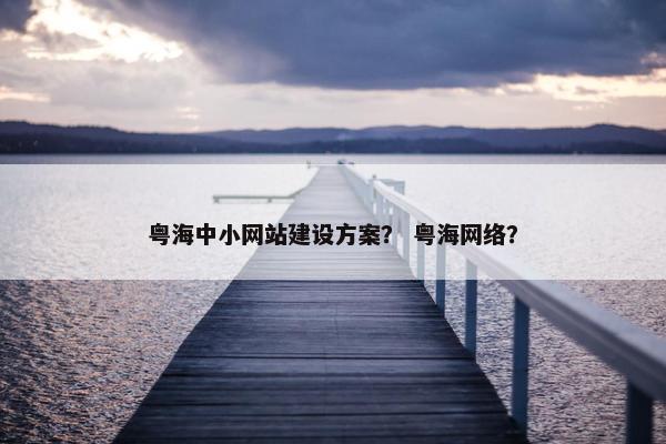 粤海中小网站建设方案？ 粤海网络？
