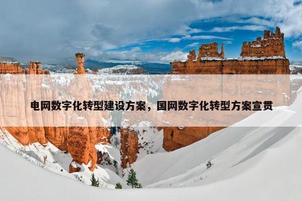 电网数字化转型建设方案，国网数字化转型方案宣贯