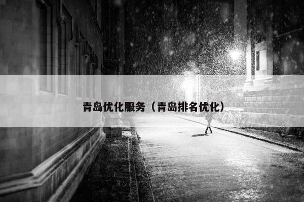青岛优化服务（青岛排名优化）