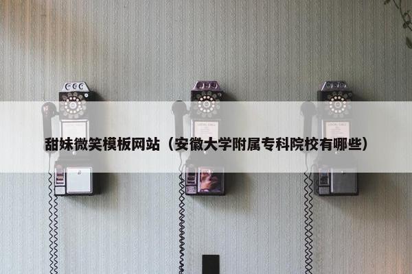 甜妹微笑模板网站（安徽大学附属专科院校有哪些）