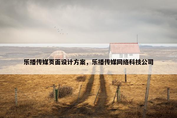 乐播传媒页面设计方案，乐播传媒网络科技公司