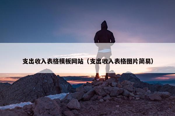 支出收入表格模板网站（支出收入表格图片简易）