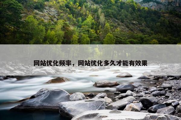 网站优化频率，网站优化多久才能有效果