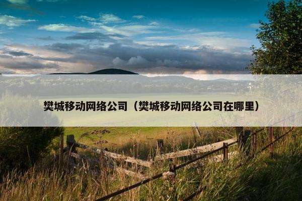 樊城移动网络公司（樊城移动网络公司在哪里）