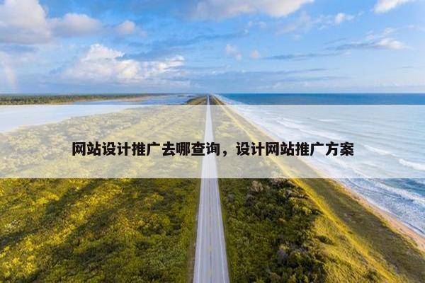 网站设计推广去哪查询，设计网站推广方案