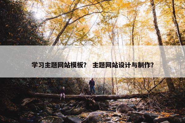 学习主题网站模板？ 主题网站设计与制作？