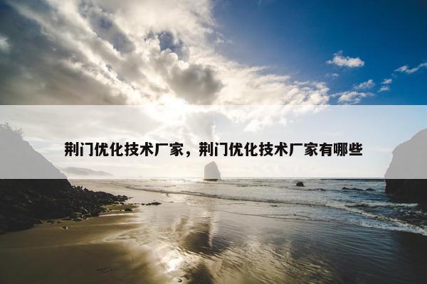 荆门优化技术厂家，荆门优化技术厂家有哪些