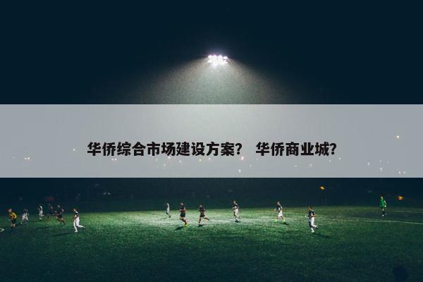 华侨综合市场建设方案？ 华侨商业城？