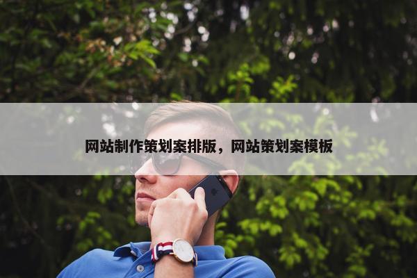 网站制作策划案排版，网站策划案模板