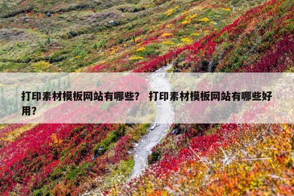 打印素材模板网站有哪些？ 打印素材模板网站有哪些好用？