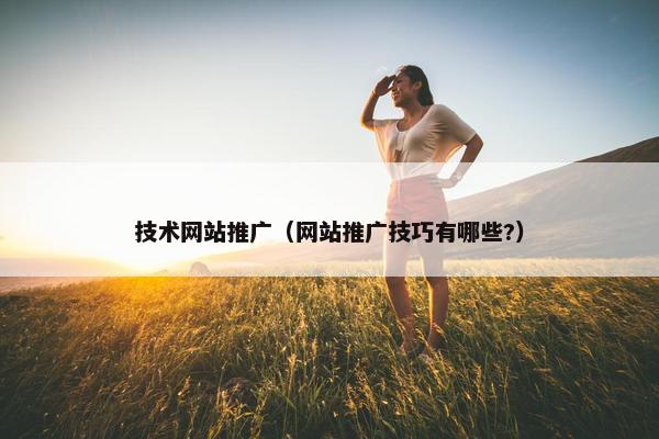 技术网站推广（网站推广技巧有哪些?）