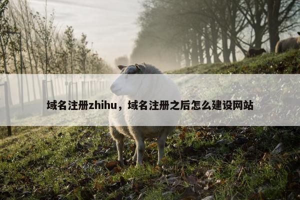 域名注册zhihu，域名注册之后怎么建设网站