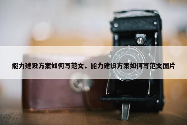 能力建设方案如何写范文，能力建设方案如何写范文图片