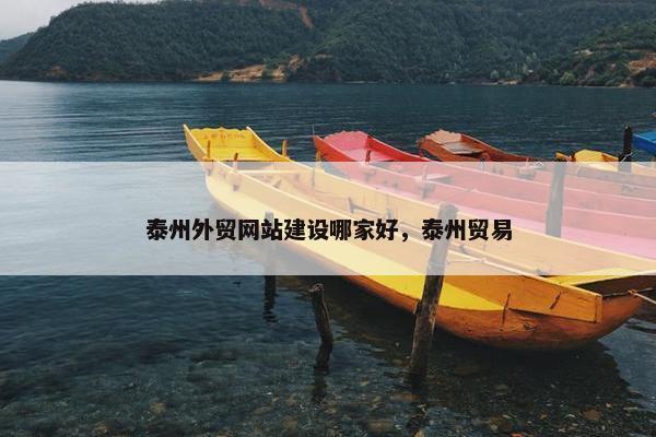 泰州外贸网站建设哪家好，泰州贸易