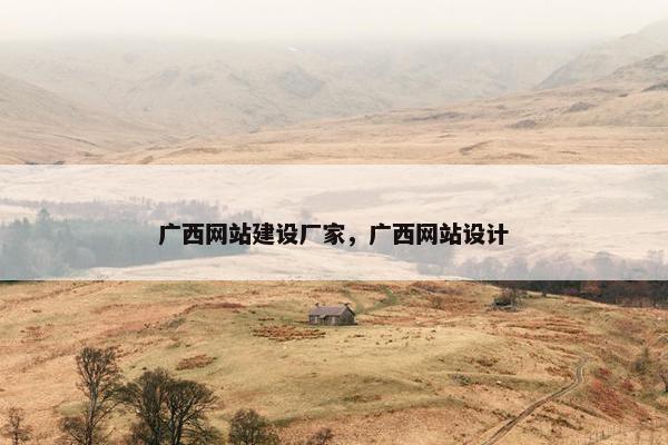 广西网站建设厂家，广西网站设计