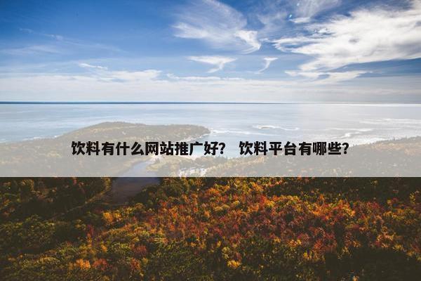 饮料有什么网站推广好？ 饮料平台有哪些？