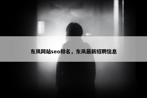 东凤网站seo排名，东凤最新招聘信息