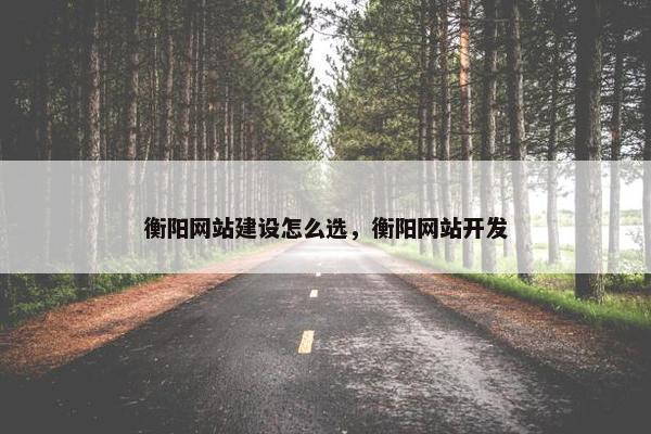 衡阳网站建设怎么选，衡阳网站开发