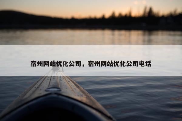 宿州网站优化公司，宿州网站优化公司电话