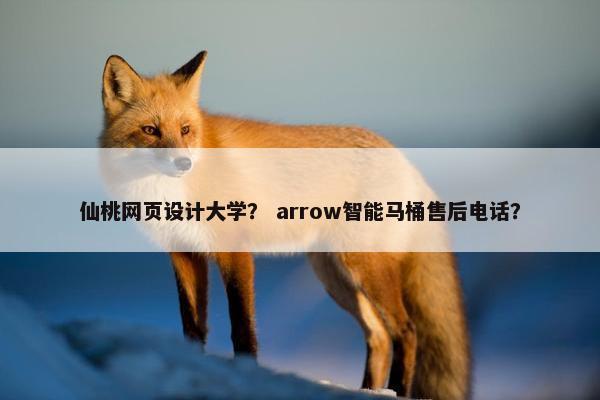 仙桃网页设计大学？ arrow智能马桶售后电话？