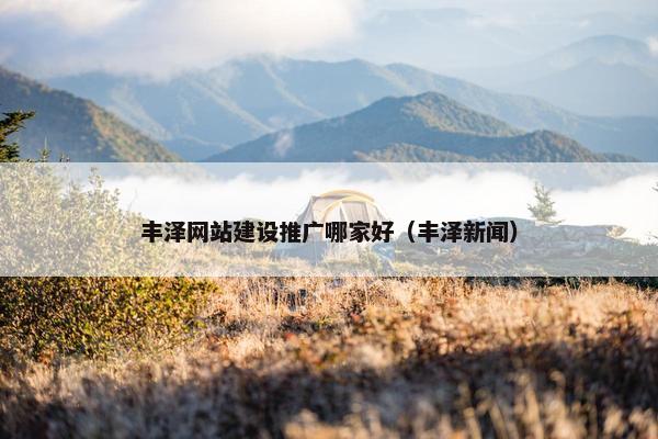 丰泽网站建设推广哪家好（丰泽新闻）