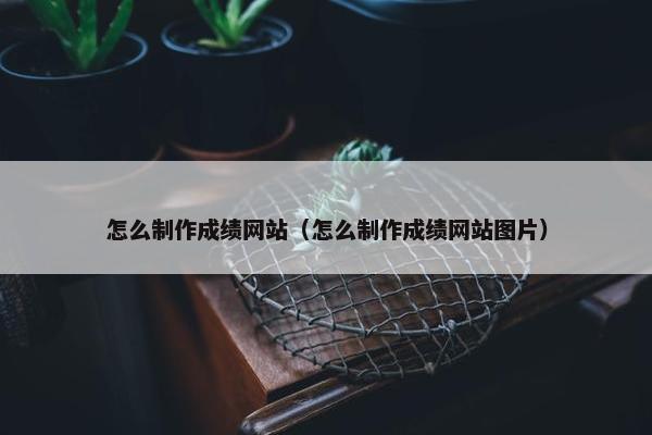 怎么制作成绩网站（怎么制作成绩网站图片）