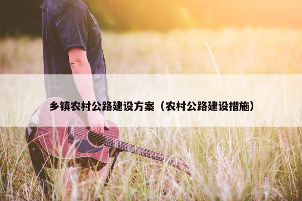 乡镇农村公路建设方案（农村公路建设措施）