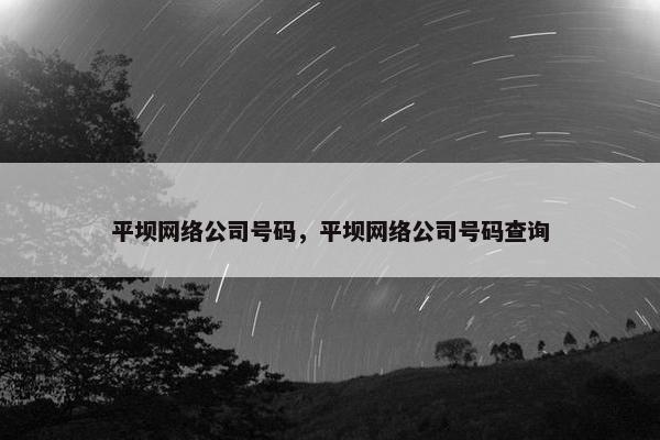 平坝网络公司号码，平坝网络公司号码查询
