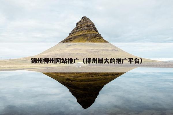 锦州柳州网站推广(柳州最大的推广平台) 锦州柳州网站推广(柳州最大的推广平台)