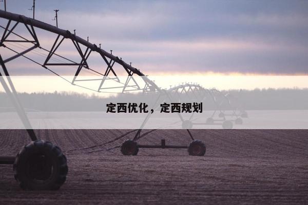 定西优化,定西规划 定西优化,定西规划