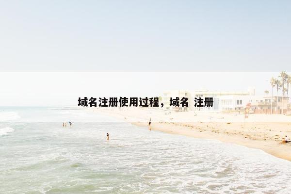 域名注册使用过程，域名 注册