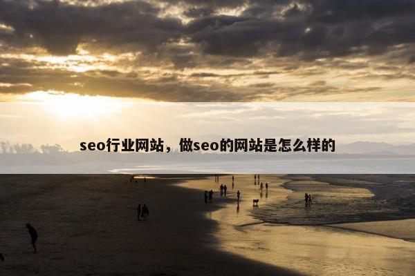 seo行业网站，做seo的网站是怎么样的