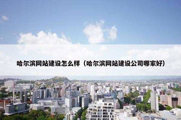 哈尔滨网站建设怎么样（哈尔滨网站建设公司哪家好）