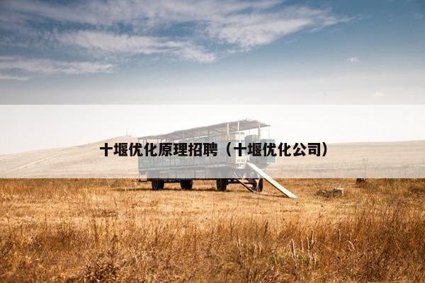 十堰优化原理招聘（十堰优化公司）