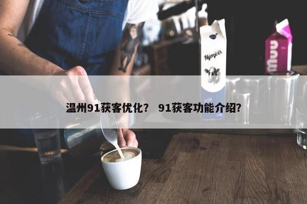温州91获客优化？ 91获客功能介绍？