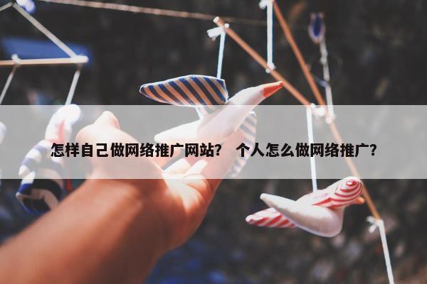 怎样自己做网络推广网站？ 个人怎么做网络推广？