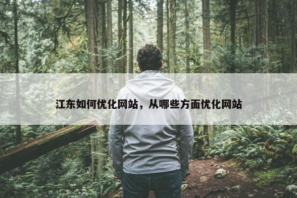 江东如何优化网站，从哪些方面优化网站
