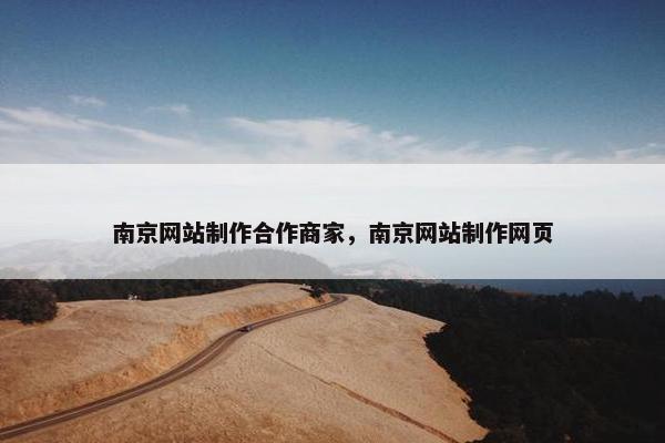 南京网站制作合作商家，南京网站制作网页