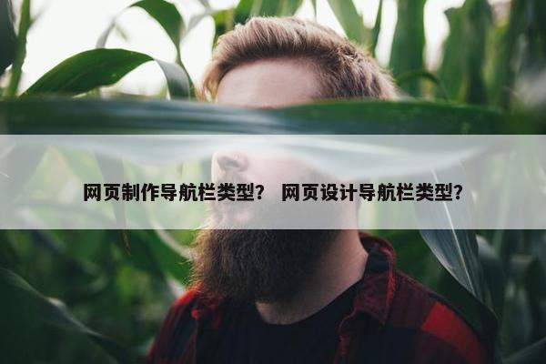网页制作导航栏类型？ 网页设计导航栏类型？