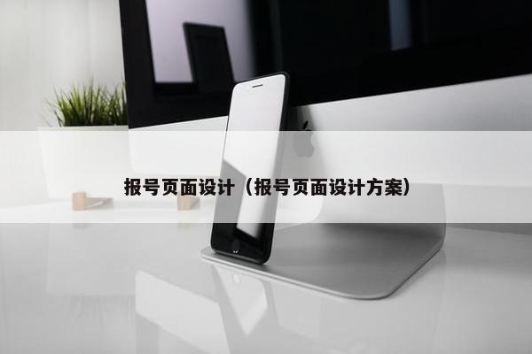 报号页面设计（报号页面设计方案）
