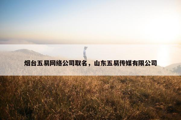 烟台五易网络公司取名，山东五易传媒有限公司