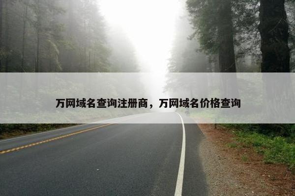 万网域名查询注册商，万网域名价格查询