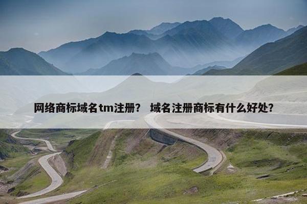 网络商标域名tm注册？ 域名注册商标有什么好处？