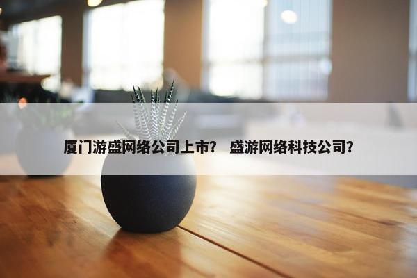 厦门游盛网络公司上市？ 盛游网络科技公司？
